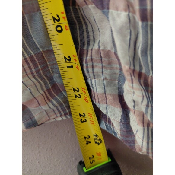 Cloth & Stone Women's Purple Blue Plaid Short Sleeve Button Down Shirt Size XL - Picture 12 of 12